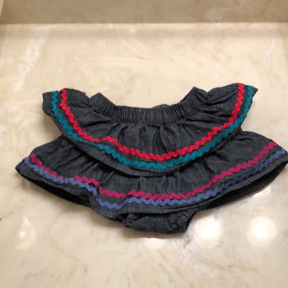 Tic-tac-toe Jean skirt